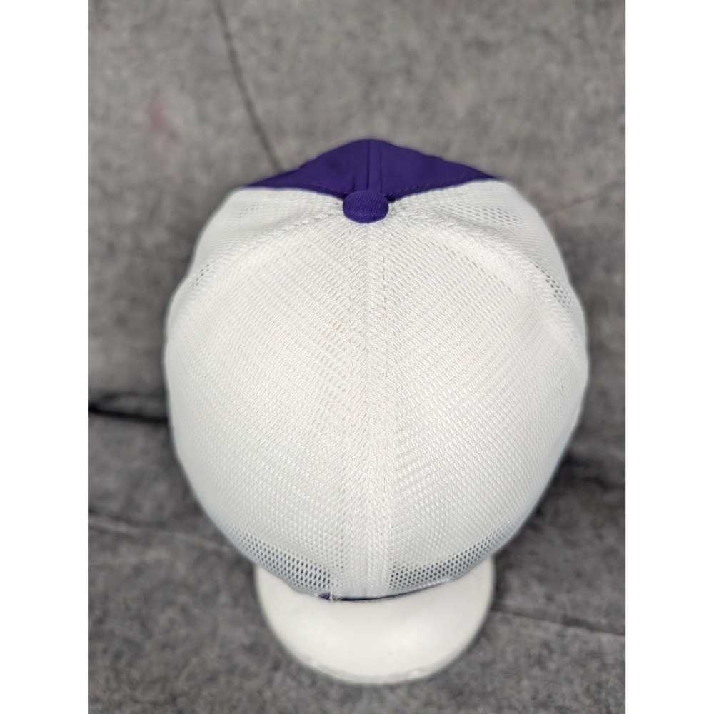 Nike Wilson High Tigers Football Purple White Mesh Trucker Hat Embroidered Cap - Picture 6 of 8